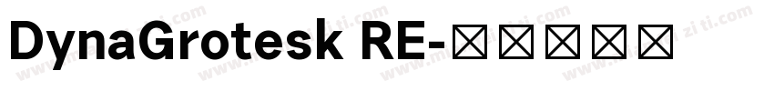 DynaGrotesk RE字体转换